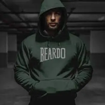 Beardo Lion Heart Hoodie Green